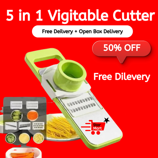 5-in-1 Multi-Functional Vegetable Slicer